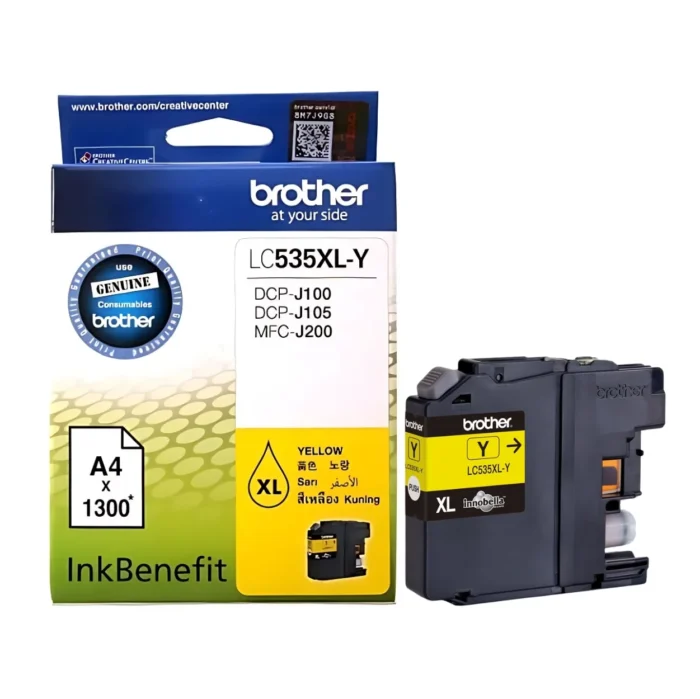 BROTHER Ink LC-535XLY 01 BROTHER Ink หมึกพิมพ์สีเหลือง LC-535XLY (ฺYellow)