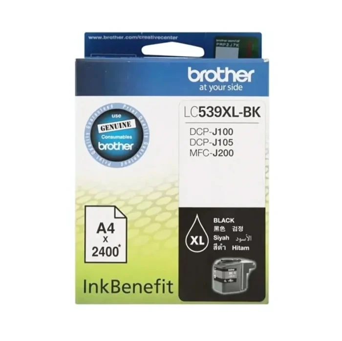 BROTHER Ink หมึกพิมพ์สีดำ LC-539XLBK (ฺBlack)