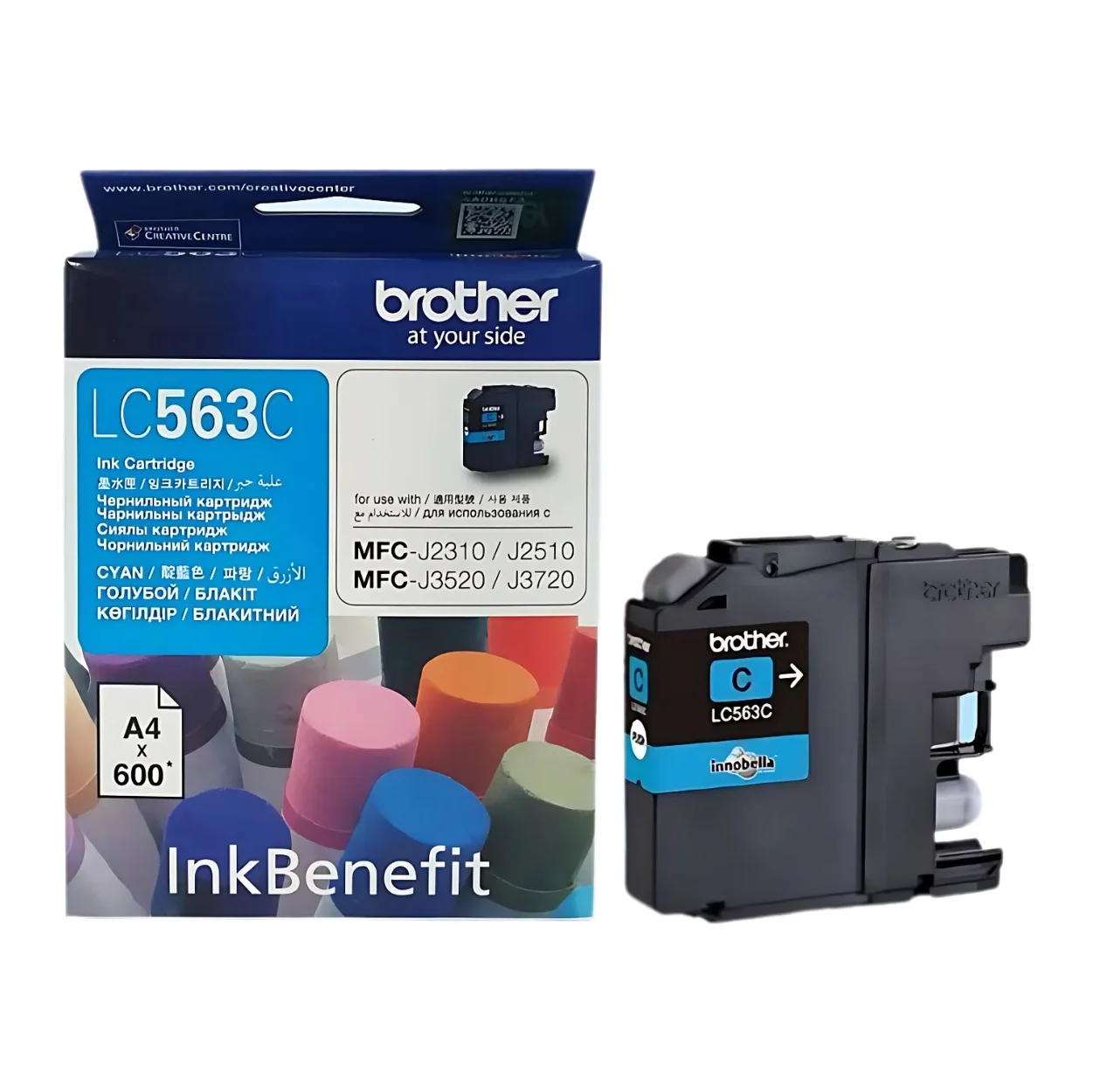 BROTHER Ink LC-563C 01 BROTHER Ink หมึกพิมพ์สีฟ้า LC-563C (ฺBlue)