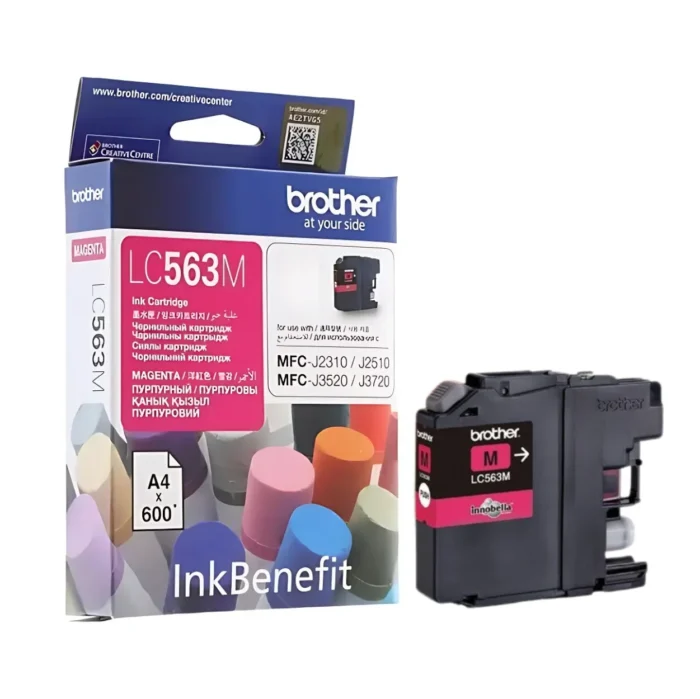BROTHER Ink หมึกพิมพ์สีชมพู LC-563M (ฺMagenta)