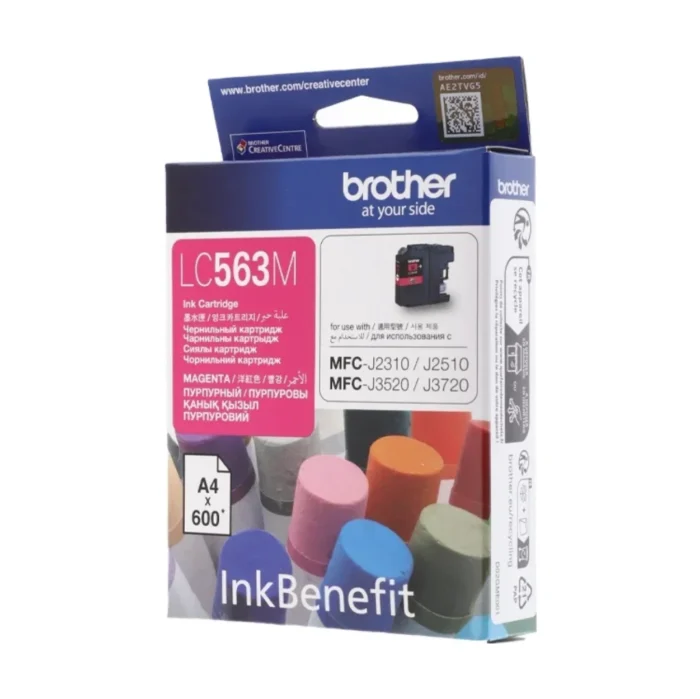 BROTHER Ink หมึกพิมพ์สีชมพู LC-563M (ฺMagenta)