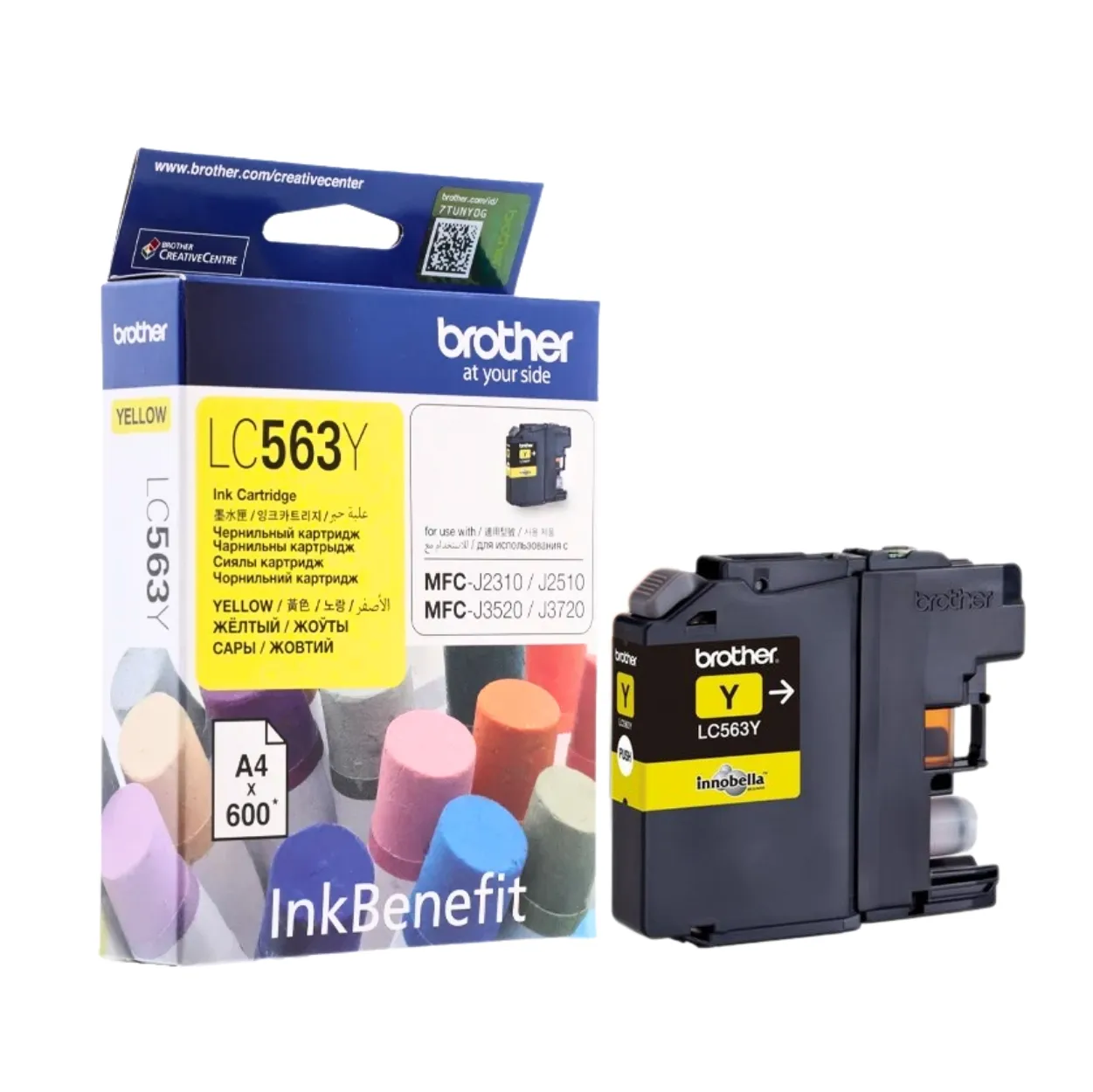 BROTHER Ink LC-563Y 01 BROTHER Ink หมึกพิมพ์สีเหลือง LC-563Y (ฺYellow)