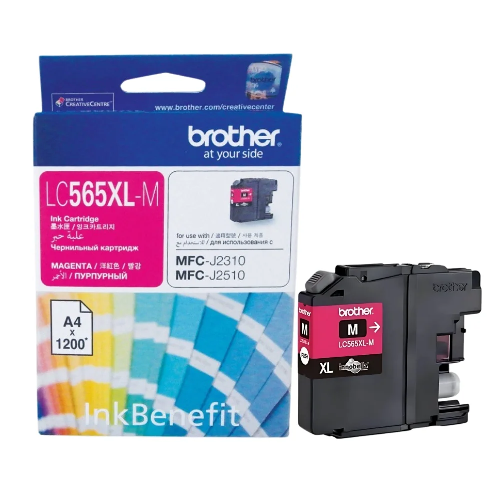 BROTHER Ink LC-565XLM 01 BROTHER Ink หมึกพิมพ์สีชมพู LC-565XLM (ฺMagenta)