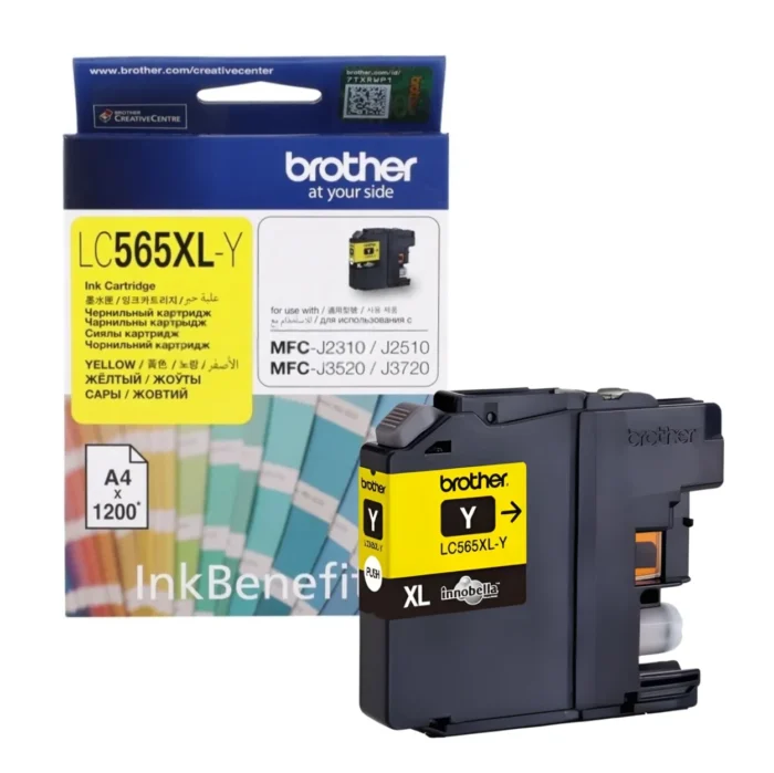 BROTHER Ink LC-565XLY 01 BROTHER Ink หมึกพิมพ์สีเหลือง LC-565XLY (ฺYellow)