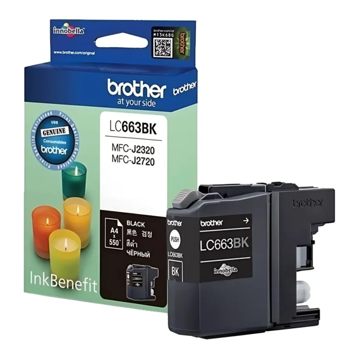 BROTHER Ink LC-663BK 01 BROTHER Ink หมึกพิมพ์สีดำ LC-663BK (ฺBlack)