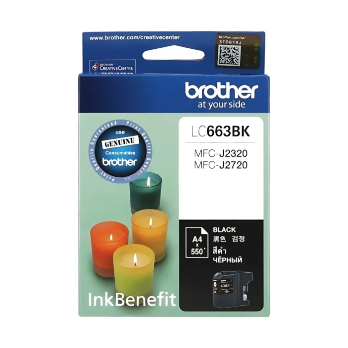 BROTHER Ink LC-663BK 02 BROTHER Ink หมึกพิมพ์สีดำ LC-663BK (ฺBlack)