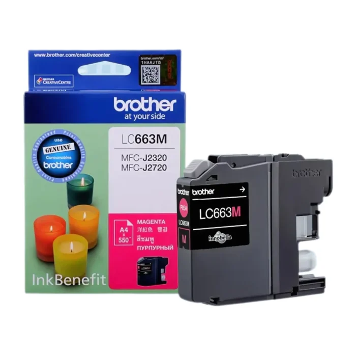 BROTHER Ink หมึกพิมพ์สีฟ้า LC-663M (ฺMagenta)