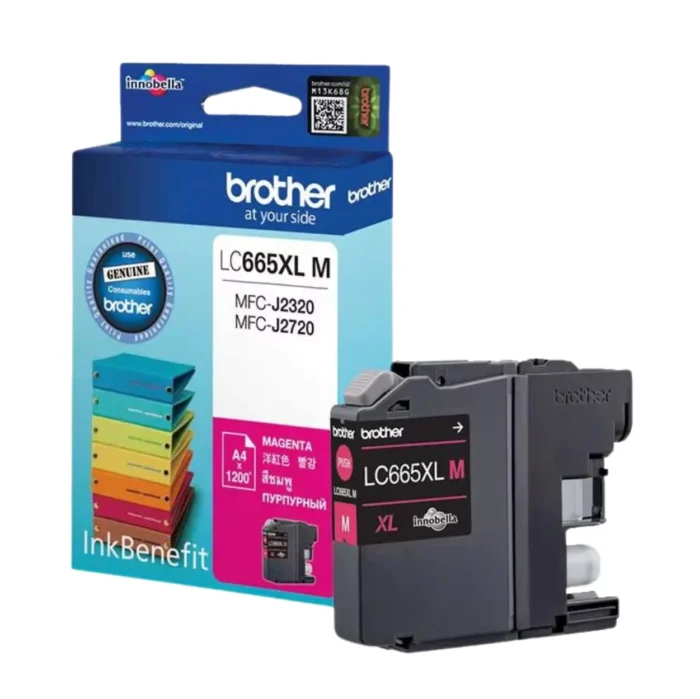 BROTHER Ink หมึกพิมพ์สีชมพู LC-665XLM (ฺMagenta)