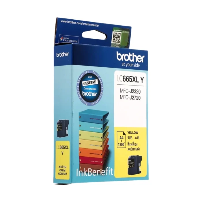 BROTHER Ink หมึกพิมพ์สีเหลือง LC-665XLY (ฺYellow)