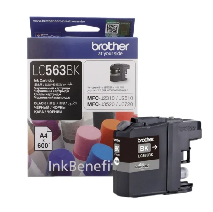 Brother- LC-563BK 01 BROTHER Ink หมึกพิมพ์สีดำ LC-563BK (ฺBlack)