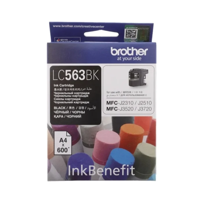 Brother- LC-563BK 02 BROTHER Ink หมึกพิมพ์สีดำ LC-563BK (ฺBlack)