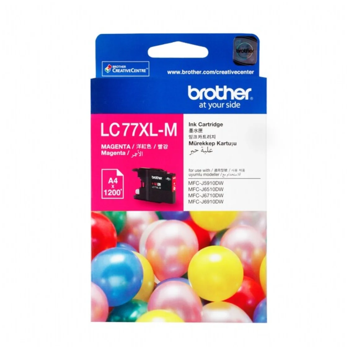 Brother- LC-77XLM Magenta 01 BROTHER Ink หมึกพิมพ์สีชมพู LC-77XLM (ฺMagenta)