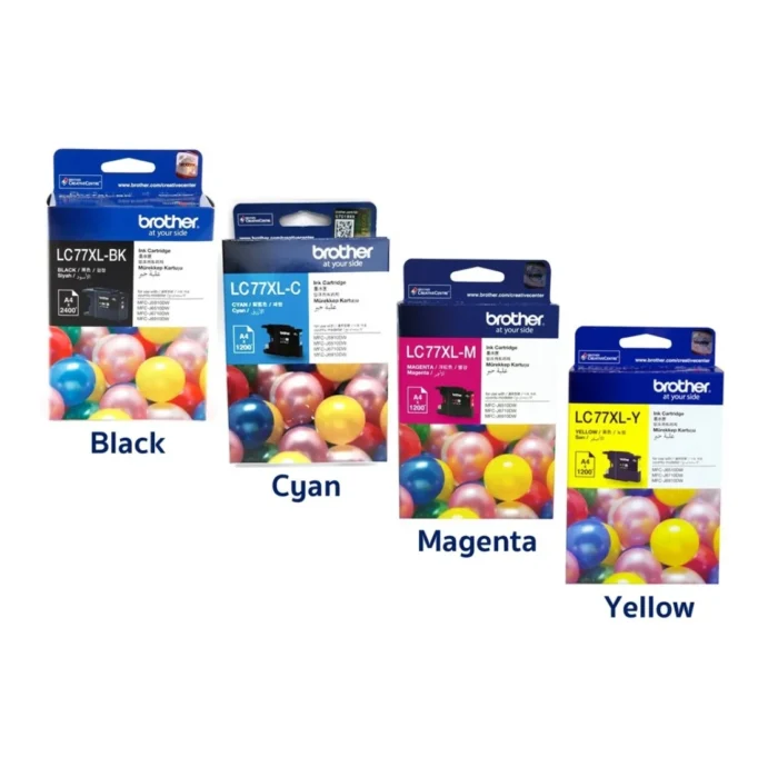 BROTHER Ink หมึกพิมพ์สีชมพู LC-77XLM (ฺMagenta)