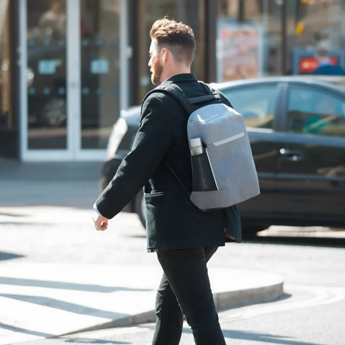 Targus CityLite Pro Modern Commuter Backpack กระเป๋าเป้วัสดุรีไซเคิล กันน้ำ สำหรับแล็ปท็อป ขนาด 15.6 นิ้ว