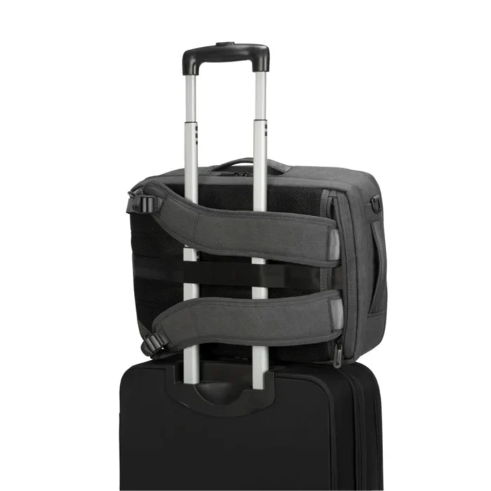 Targus Cypress EcoSmart 15.6 inch Convertible Gre 04 Targus Cypress EcoSmart Convertible Backpack Grey กระเป๋าเป้สำหรับโน๊ตบุ๊ก สีเทา