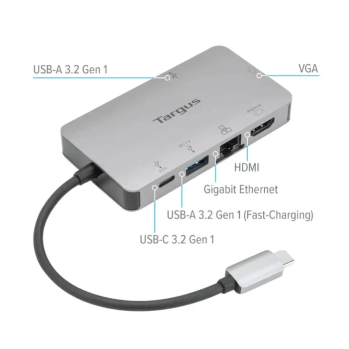 Targus USB-C 4K HDMI/VGA Docking Station with 100W PD อุปกรณ์เชื่อมต่อ