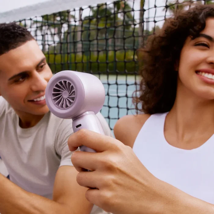 aisolove-f15-turbo-fan-purple-2 AISOLOVE F15 พัดลมมือถือเทอร์โบ รุ่น Turbo Fan สีม่วง ปรับลมได้ 100 ระดับ แบตอึด ลมแรง