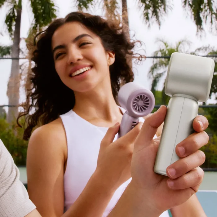 aisolove-f15-turbo-fan-purple-3 AISOLOVE F15 พัดลมมือถือเทอร์โบ รุ่น Turbo Fan สีม่วง ปรับลมได้ 100 ระดับ แบตอึด ลมแรง