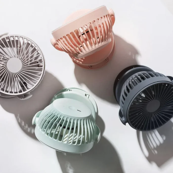 AISOLOVE F3 พัดลมหนีบโต๊ะ รุ่น Clip Fan สีชมพู ปรับองศาได้ ถอดล้างง่าย