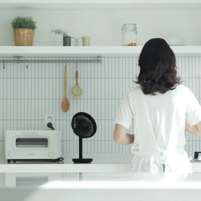 AISOLOVE F5 พัดลมตั้งโต๊ะ รุ่น Desktop Fan สีดำ ลมแรง ปรับระดับได้