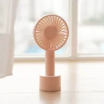 AISOLOVE N9P พัดลมพกพาไร้สาย รุ่น Handy Fan สีชมพู เสียงเงียบ ลมแรง ใช้งานได้นาน