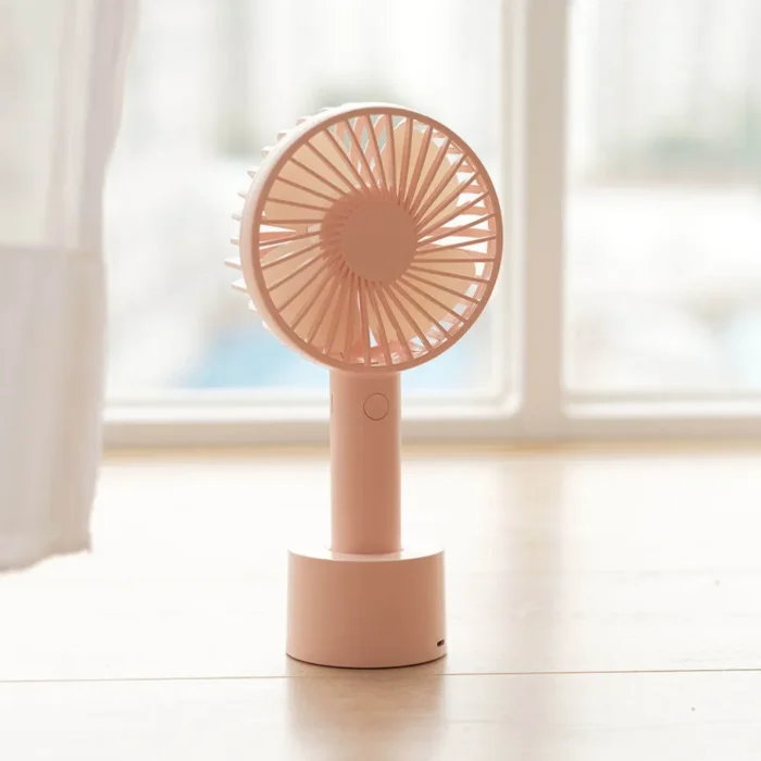 AISOLOVE N9P พัดลมพกพาไร้สาย รุ่น Handy Fan สีชมพู เสียงเงียบ ลมแรง ใช้งานได้นาน