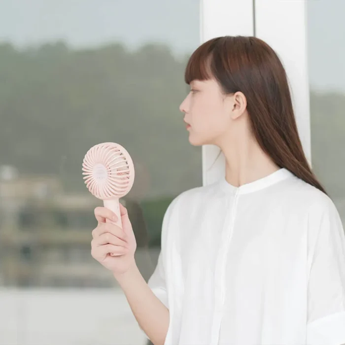 AISOLOVE N9P พัดลมพกพาไร้สาย รุ่น Handy Fan สีชมพู เสียงเงียบ ลมแรง ใช้งานได้นาน