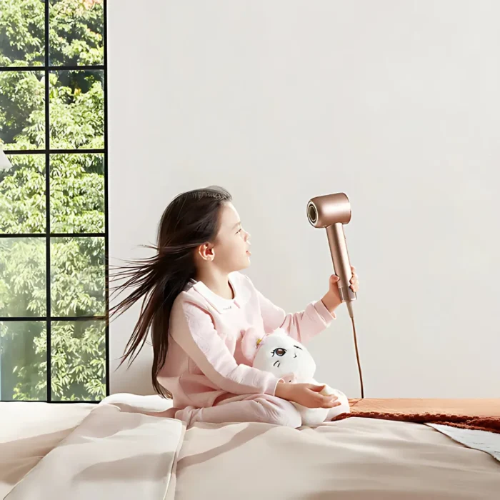 dreame-hair-glory-hair-dryer-rose-gold-3 Dreame Hair Glory (Hair Dryer) Rose Gold ไดร์เป่าผมความเร็วสูง มอเตอร์ 110,000 RPM ไอออนลบ 300 ล้าน 70 m/s NTC สีโรสโกลด์