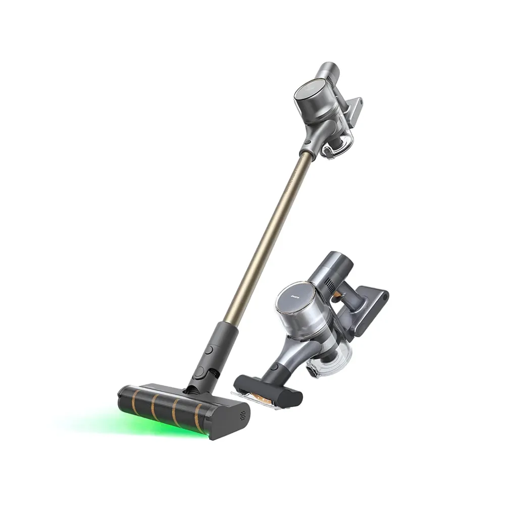 dreame-v12s-vacuum-cleaner-1 Dreame V12S Vacuum Cleaner เครื่องดูดฝุ่นไร้สาย 150AW/20,000Pa มอเตอร์ 120,000 RPM ไฟส่องฝุ่นสีเขียว แบต 65 นาที สีเทา