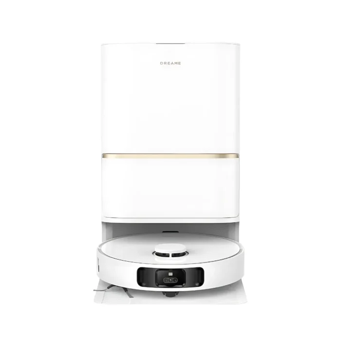 Dreamebot L30S Ultra หุ่นยนต์ดูดฝุ่นถูพื้นอัจฉริยะ แท่น All-in-One ซักผ้าด้วยน้ำร้อน 65°C 11,000Pa แปรง Tricut สีขาว