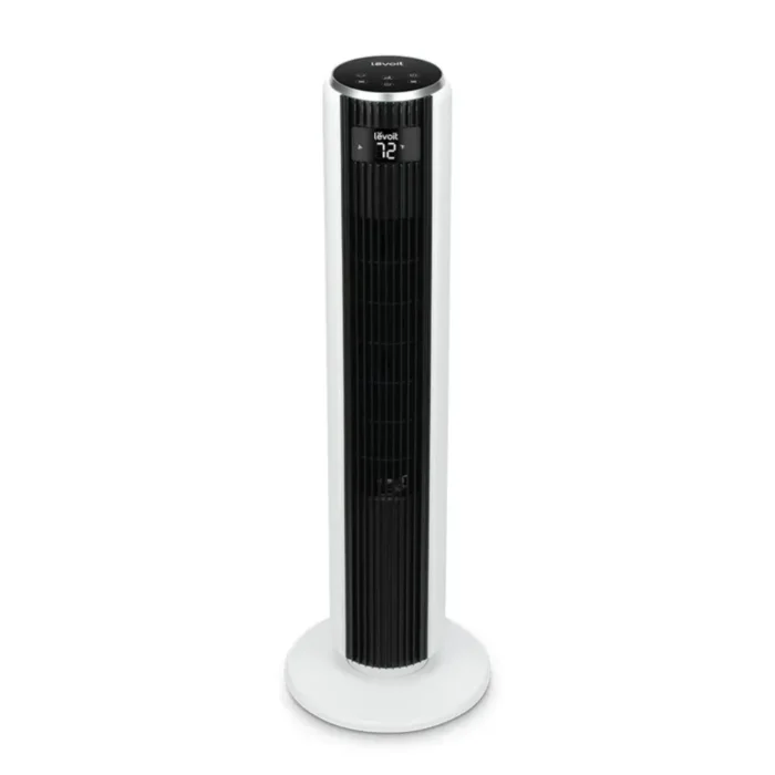 levoit-tower-fan-ltf-f362-weu-1 Levoit พัดลมทาวเวอร์ รุ่น LTF-F362-WEU 36 นิ้ว ปรับแรงลม 12 ระดับ 4 โหมด เสียงเงียบ 20dB พร้อมรีโมท สีขาว