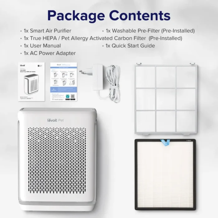 levoit-vital-100s-true-hepa-air-purifier-4 Levoit Vital 100S Smart Air Purifier เครื่องฟอกอากาศสำหรับสัตว์เลี้ยง True HEPA H13 กรองกลิ่นขนสัตว์ ขนาดห้อง 52 ตร.ม.