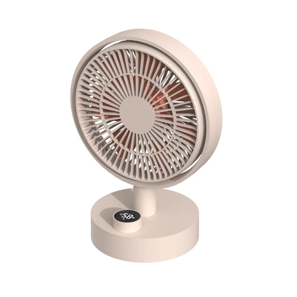 sothing-desktop-fan-plume-white-1 SOTHING Plume Table Fan พัดลมตั้งโต๊ะแบตเตอรี่ 2000mAh ส่ายได้ 160° ปุ่มหมุนพร้อมจอแสดงผล สีครีม