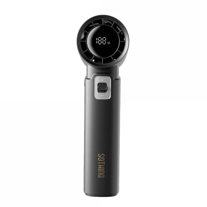 SOTHING Engine Power High Speed Handheld Fan พัดลมมือถือแรงสูง แบต 9000mAh เป็นพาวเวอร์แบงค์ได้ ปรับ 100 ระดับ สีเทา