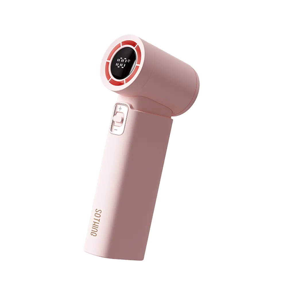 sothing-engine-slim-pink-1 SOTHING Engine Slim High Speed Handheld Fan พัดลมมือถือแรงสูง ปรับ 100 ระดับ ลมแรง 12m/s จอ LED สีชมพู