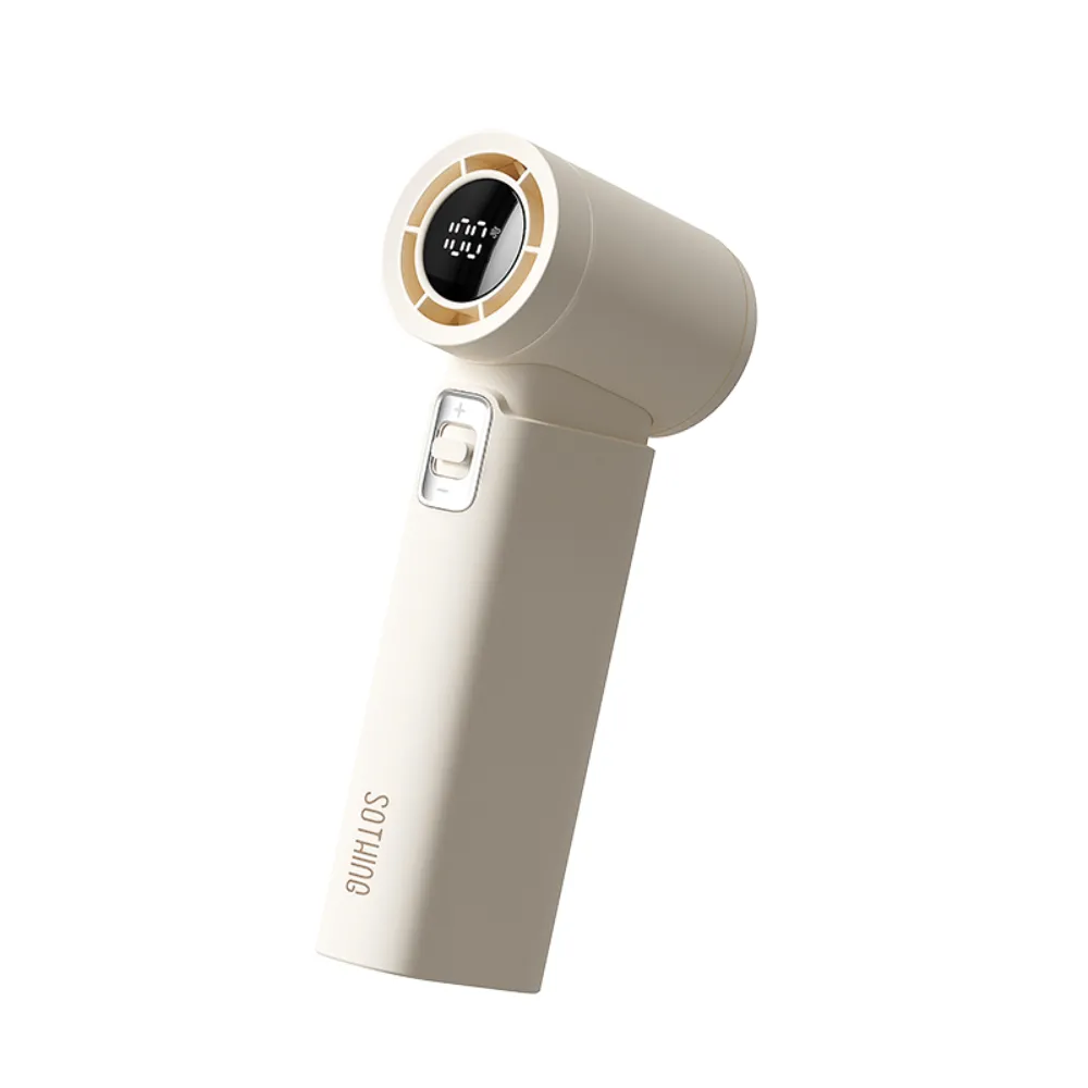 sothing-engine-slim-white-1 SOTHING Engine Slim High Speed Handheld Fan พัดลมมือถือแรงสูง ปรับ 100 ระดับ ลมแรง 12m/s จอ LED สีครีม