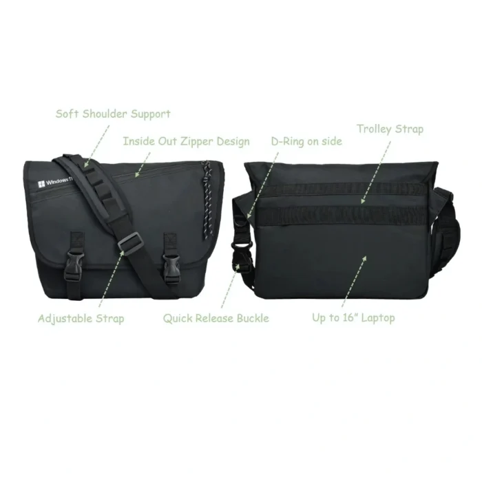 Acer Crossbody Bag (Model ZL.Z01ST.00U) Black กระเป๋าสะพายข้าง สีดำ