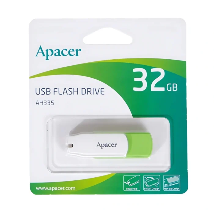 Apacer Handy Steno AH335G 32GB แฟลชไดรฟ์สีเขียว
