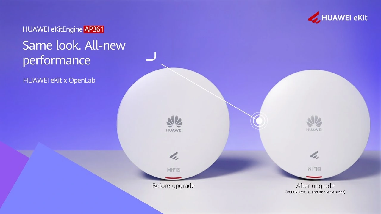 Access Point Huawei eKitEngine AP361 แสดงการอัปเกรดประสิทธิภาพ รุ่นเก่าและรุ่นใหม่