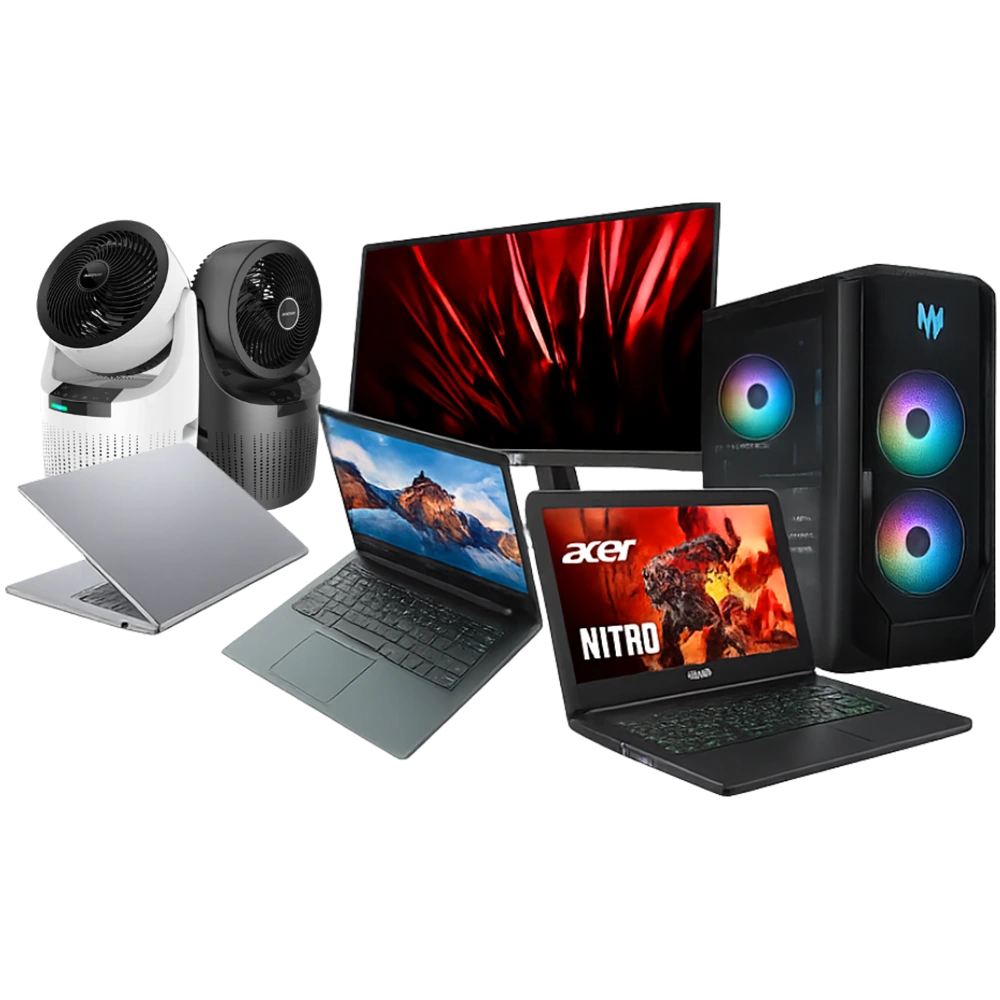 ชุดคอมพิวเตอร์ Acer ครบเซ็ต ทั้งเดสก์ท็อป โน๊ตบุ๊คเกมมิ่ง และจอภาพ จากร้าน เควีซี คอมพิวเตอร์