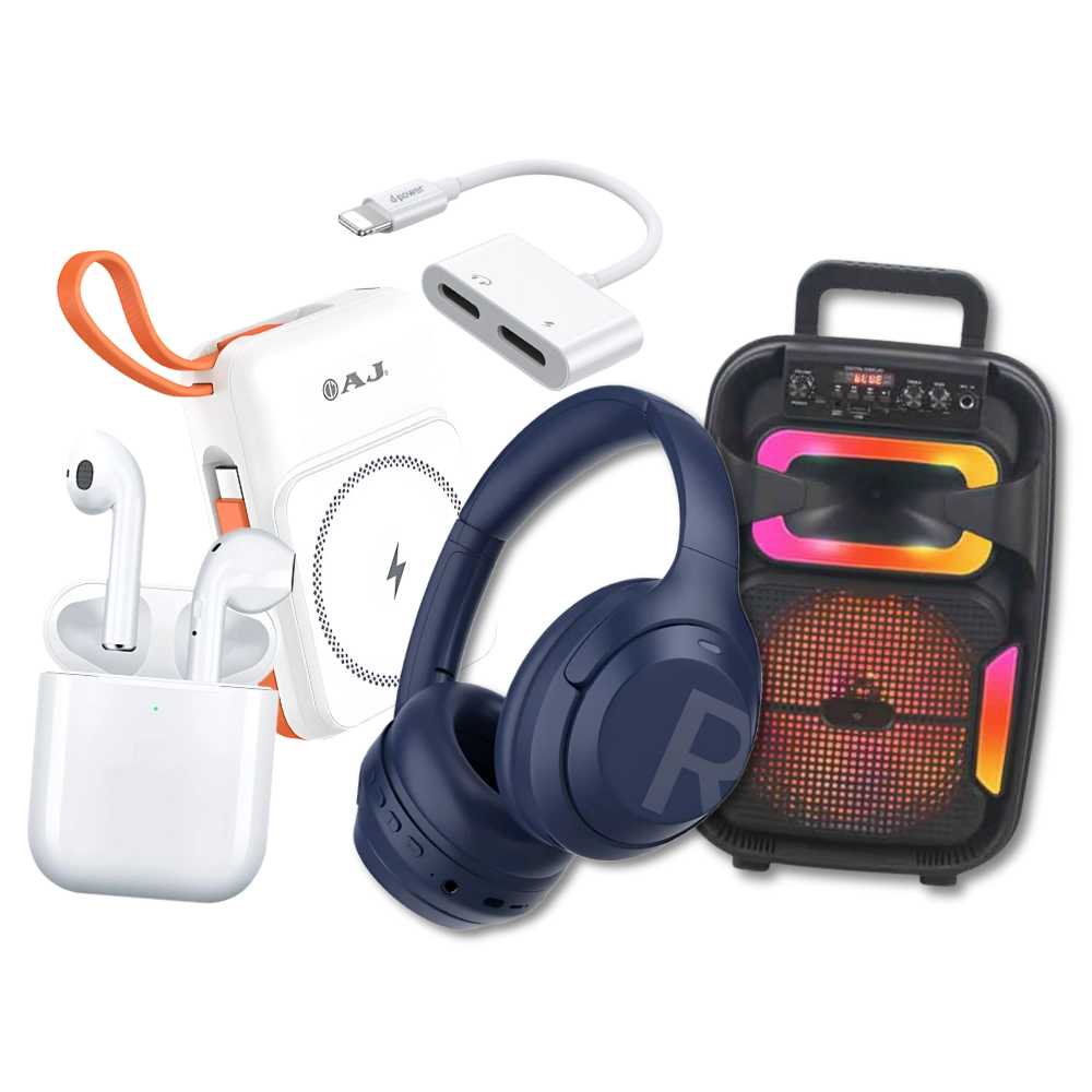 รวมอุปกรณ์เสริม d-power คุณภาพสูง ทั้งพาวเวอร์แบงค์ (Power Bank) หูฟังไร้สาย ลำโพงบลูทูธ และสายชาร์จ - จัดจำหน่ายโดย เควีซี คอมพิวเตอร์ เชียงราย