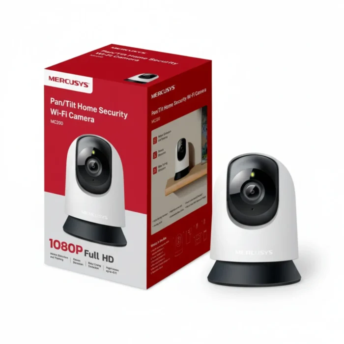 กล้องวงจรปิด Wi-Fi Mercusys MC200 2MP Full HD หมุนได้ 360° (พร้อมกล่อง)