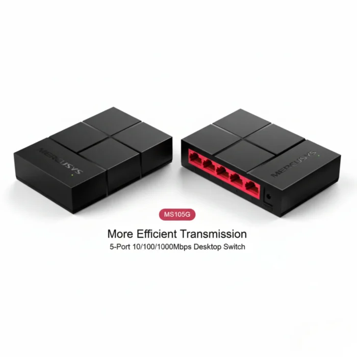 Mercusys MS105G Switching Hub 02 Mercusys MS105G 5-Port Gigabit Desktop Switch ดีไซน์ทันสมัย