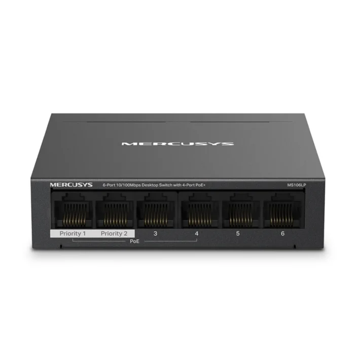 Mercusys MS106LP สวิตช์ poe 4-Port PoE+ จ่ายไฟ 40W