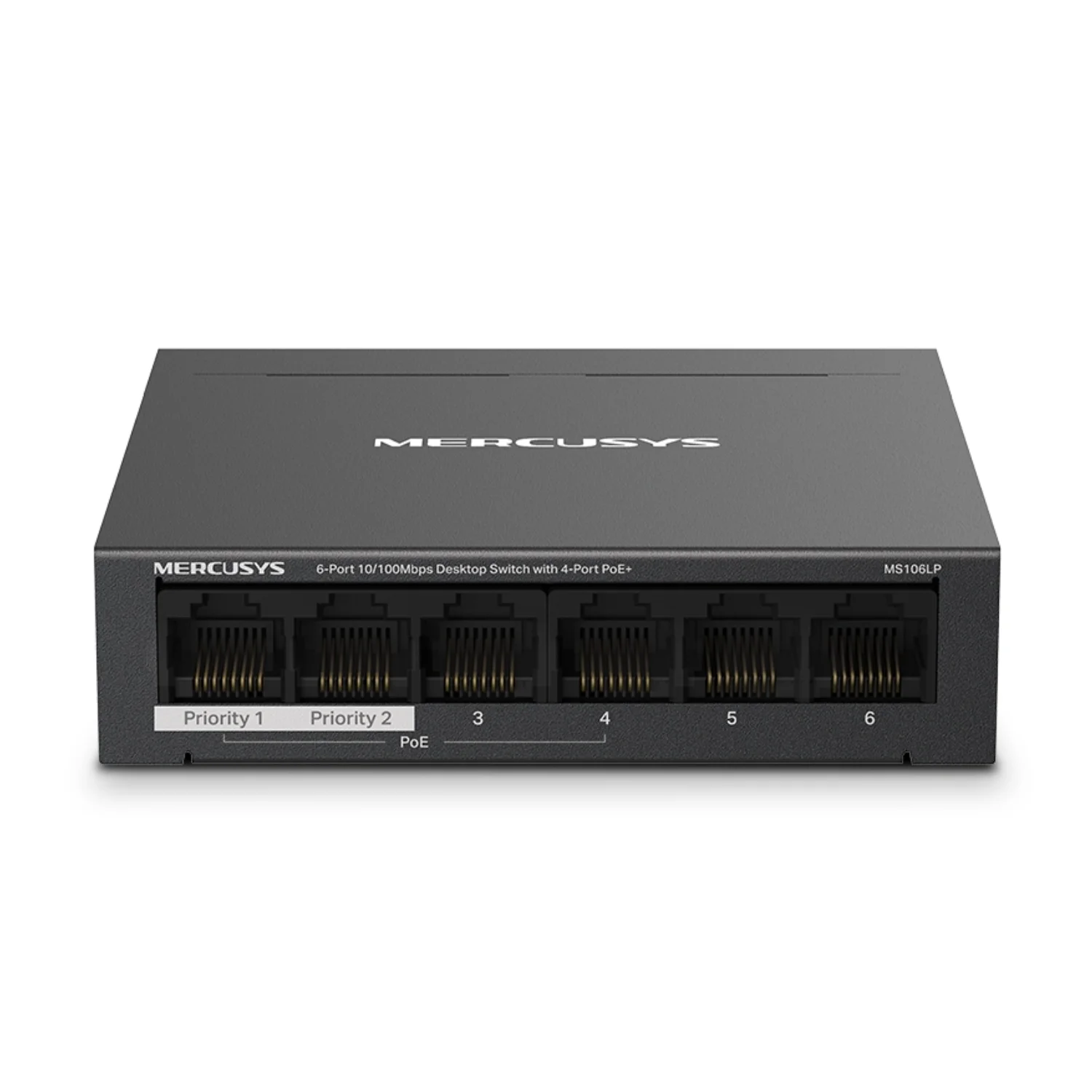 Mercusys MS106LP Switching Hub 01 Mercusys MS106LP สวิตช์ poe 4-Port PoE+ จ่ายไฟ 40W