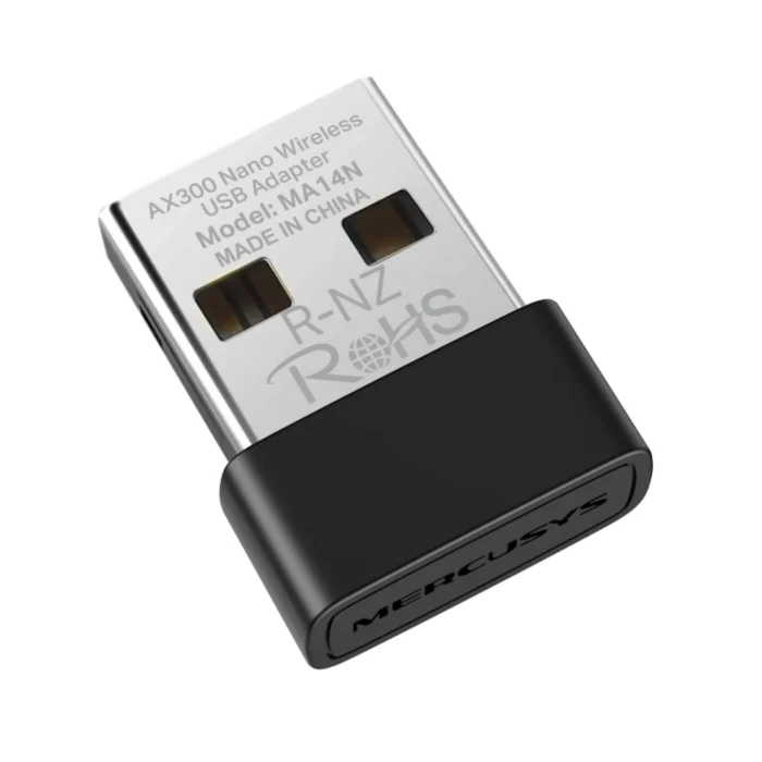 Mercusys USB AX300 Nano Adapter 02 ตัวรับสัญญาณ wifi 6 Mercusys MA14N AX300 ขนาดเล็ก
