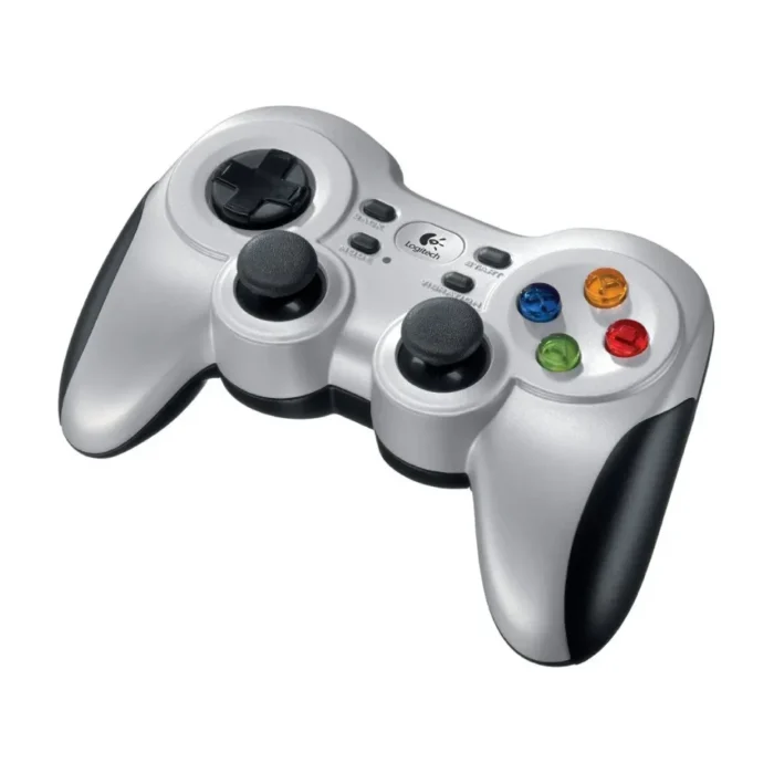 Logitech Gamepad F710 จอยเกมมิ่งไร้สาย 2.4 GHz PC เค้าโครงคอนโซล ระบบสั่นคู่ สีเงิน/ดำ