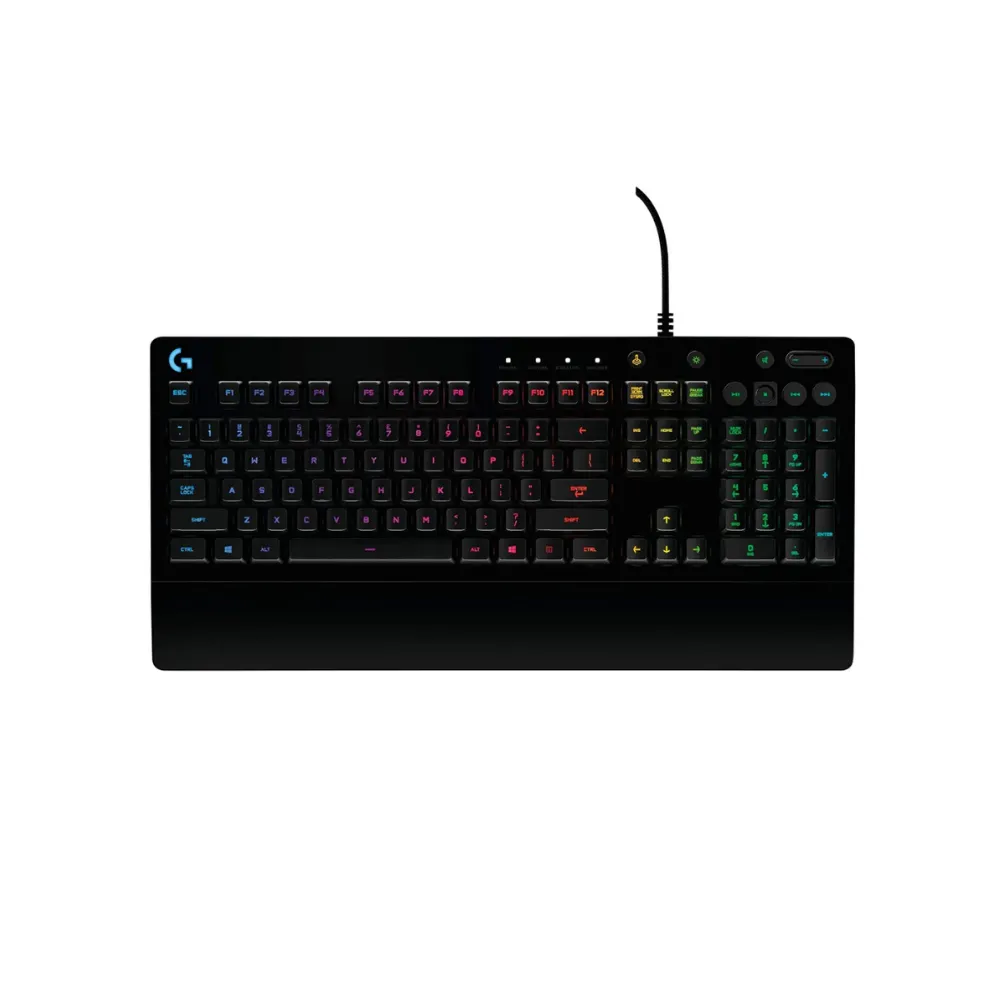 g213-prodigy-gaming-keyboard-1 Logitech G213 PRODIGY คีย์บอร์ดเกมมิ่ง TH/EN สวิตช์ Mech-Dome กันน้ำ RGB สีดำ