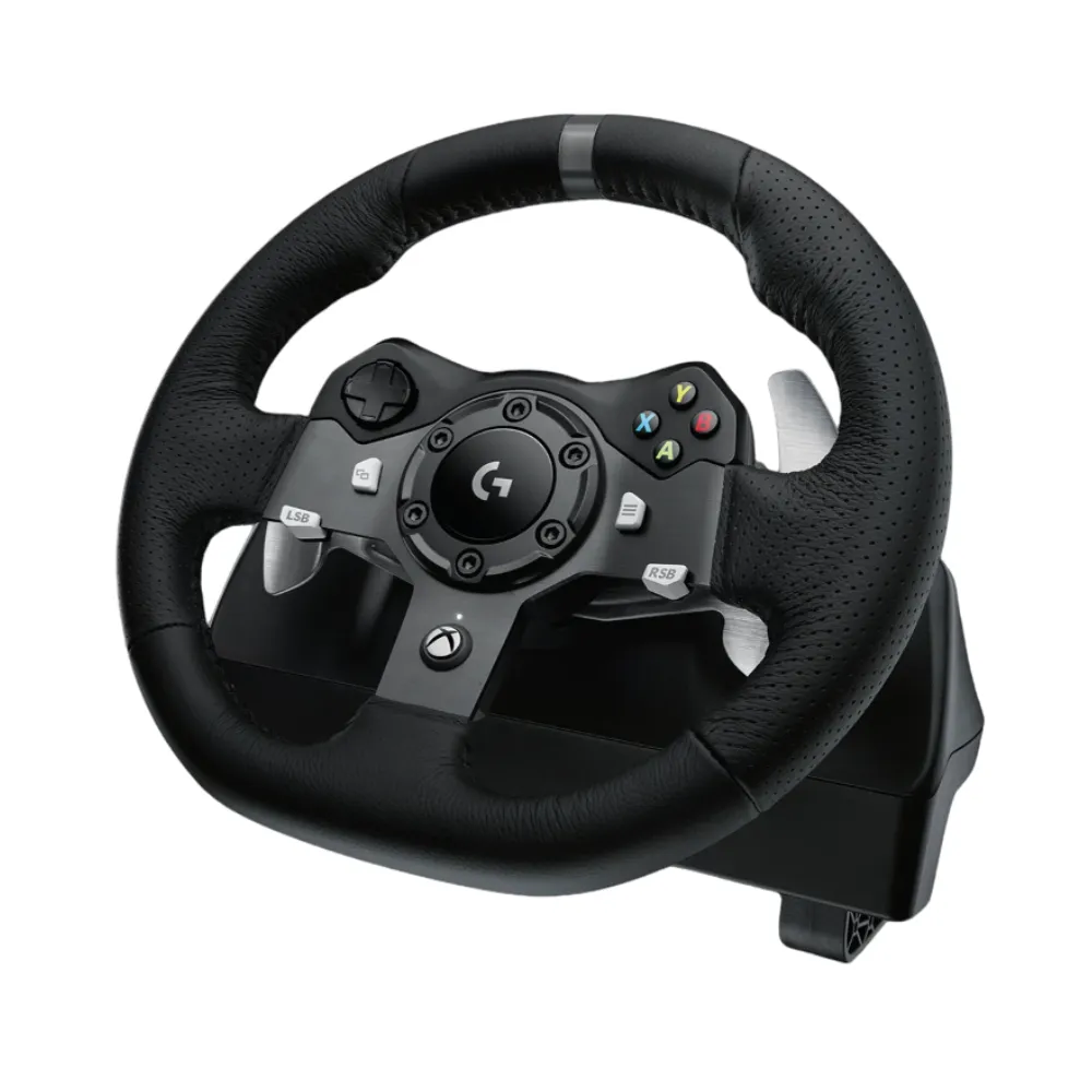 g29-driving-force-ps4-1 Logitech G29 Driving Force Racing Wheel พวงมาลัยเกมมิ่ง พร้อมแป้นเหยียบสำหรับ PS5, PS4 และ PC