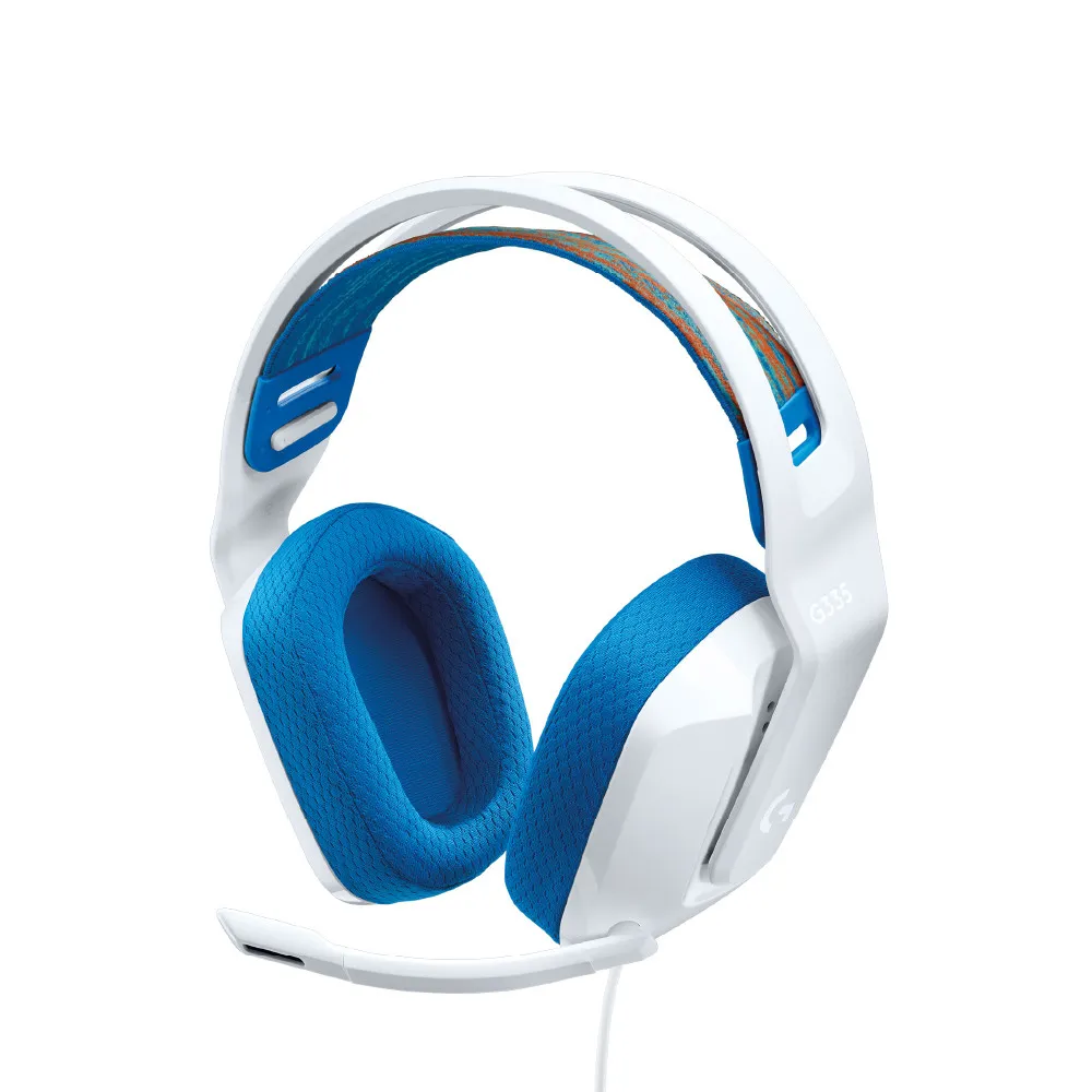 g335-wired-white-1 Logitech G335 Wired Gaming Headset หูฟังแบบมีสาย ไดรเวอร์ 40 มม. สีขาว